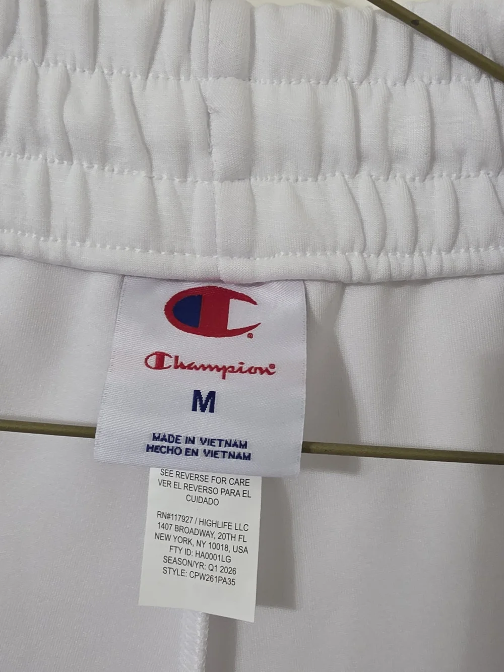 White Champion Womens Joggers-Medium
